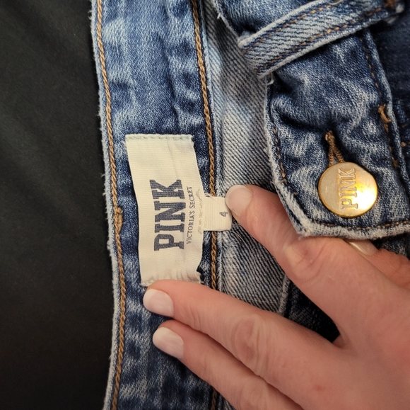 Pink by Victoria secret shorts sz 4 - Picture 3 of 3